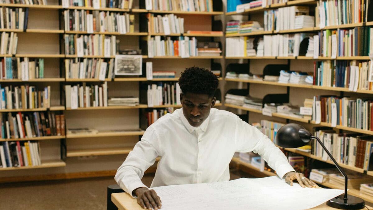 a man sitting at the table